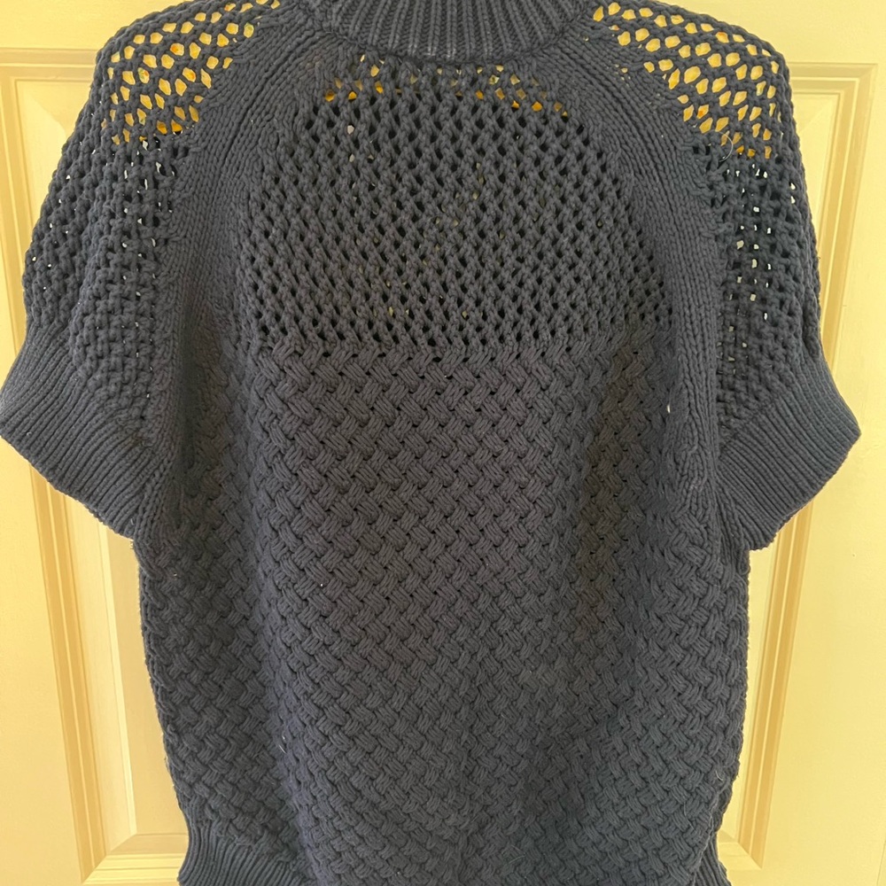 Ted baker cotton blend vest- Ted baker size 3 which is sz 8-10- Navy blue
